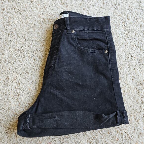 black forever 21 high rise shorts womens 28 - Picture 4 of 4